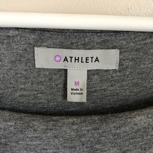 ATHLETA Micro Stripe Ruched Westwood Dress, Medium